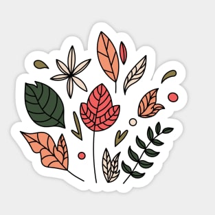 Hojas de otoño Sticker